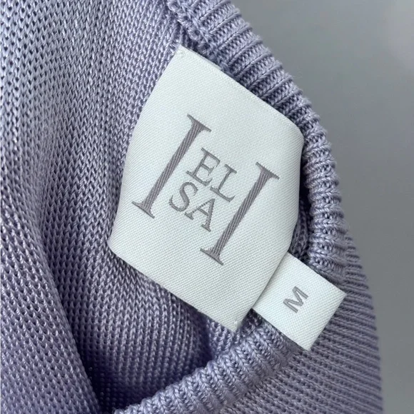 Helsa Revolve Aaliyah Lavender Knit Convertible Halter Backless Maxi Dress Sz M - Picture 5 of 10